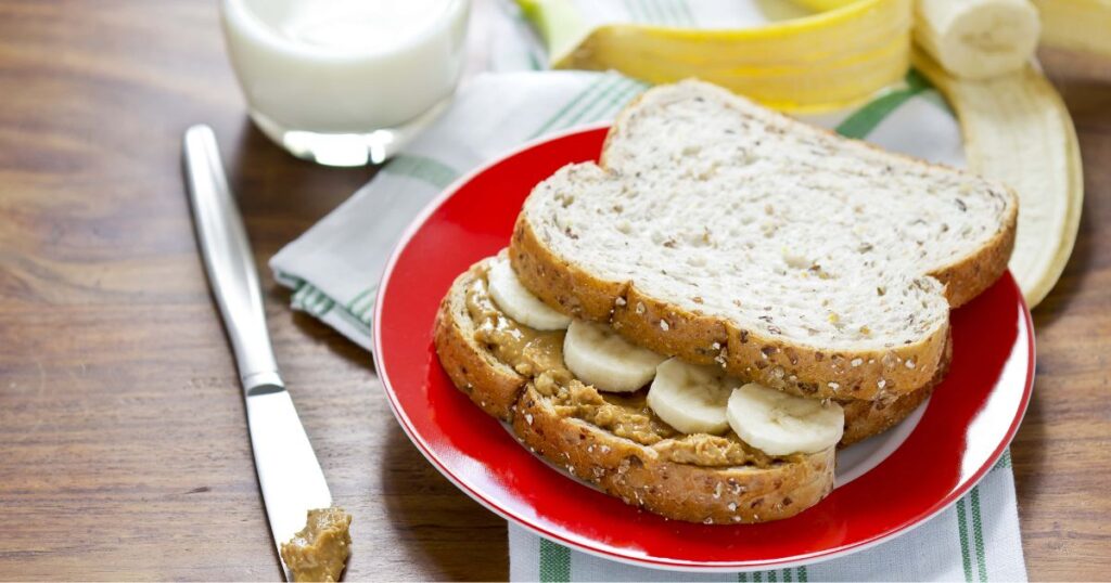 Almond Butter and Banana Sandwich