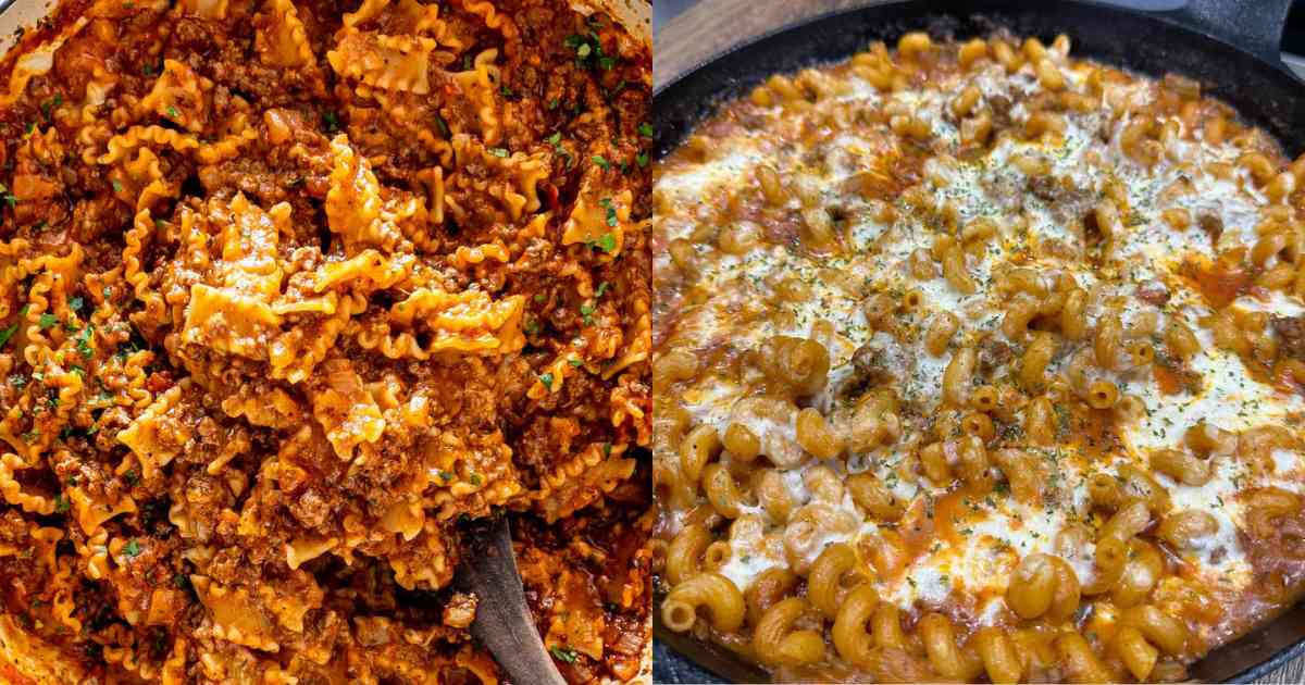 Homemade Lasagna Hamburger Helper