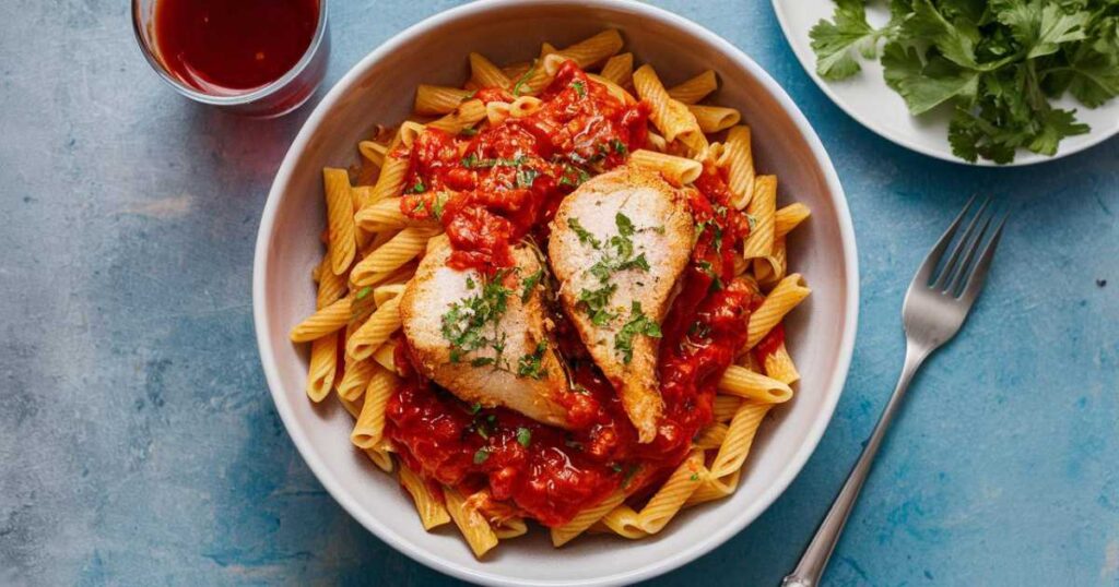 How To Make Chicken Marinara Pasta