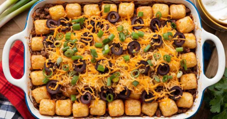 Taco Tater Tot Casserole: Tex-Mex Tater Tot Bake Spicy Delight