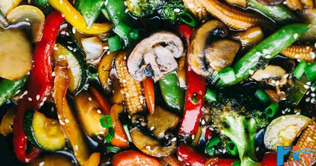 Vegetable Stir Fry with Dumplings: A Colorful Combination